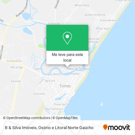 B & Silva Imóveis mapa