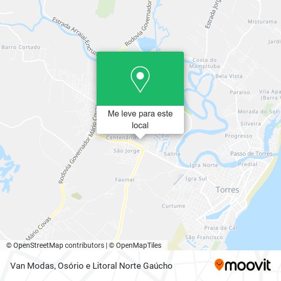 Van Modas mapa