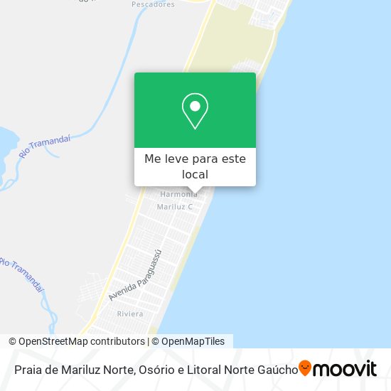 Praia de Mariluz Norte mapa