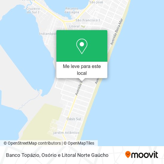 Banco Topázio mapa
