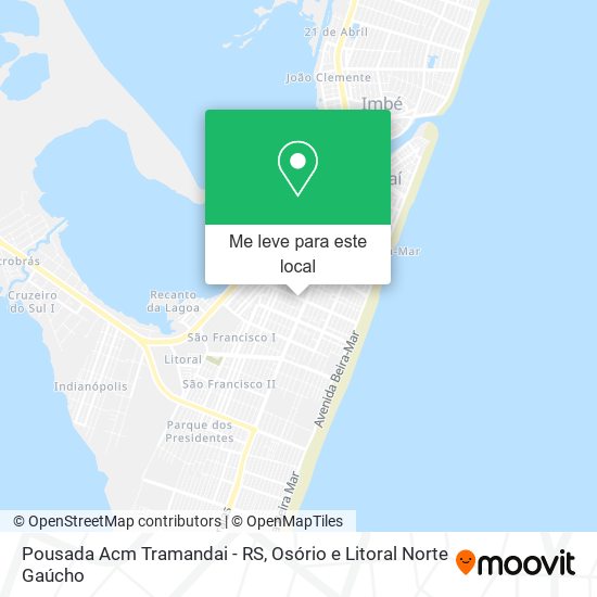 Pousada Acm Tramandai - RS mapa