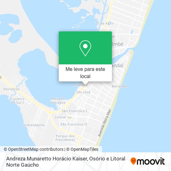 Andreza Munaretto Horácio Kaiser mapa