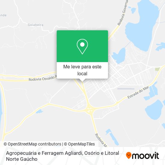Agropecuária e Ferragem Agliardi mapa