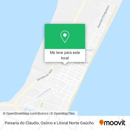 Peixaria do Cláudio mapa