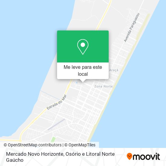Mercado Novo Horizonte mapa