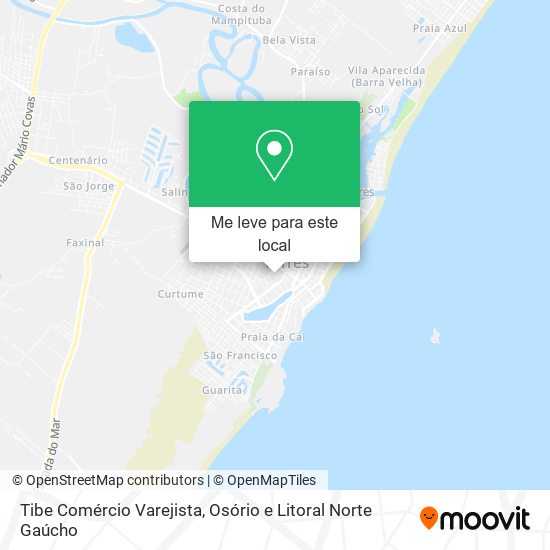 Tibe Comércio Varejista mapa