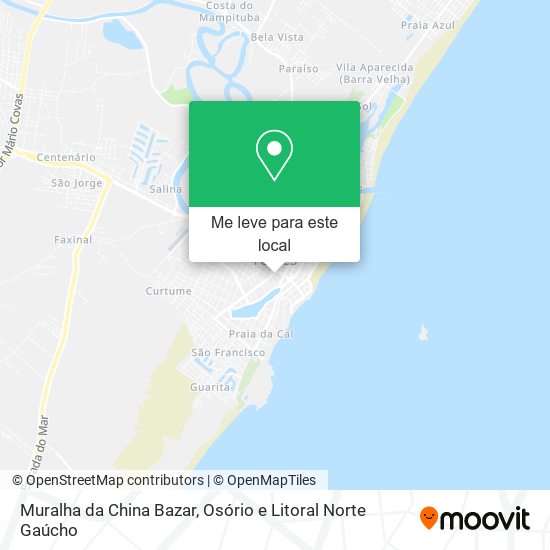 Muralha da China Bazar mapa