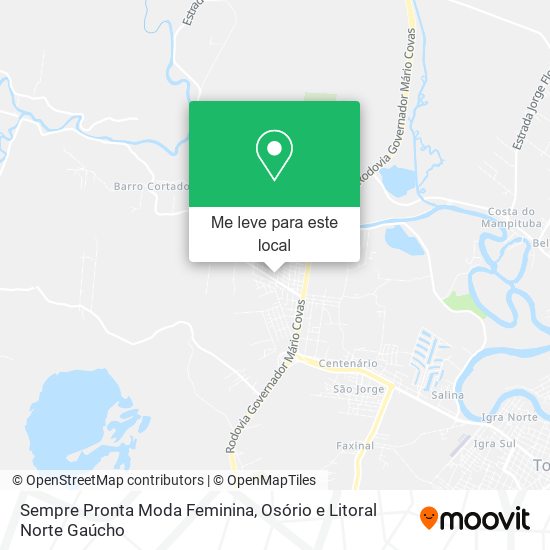 Sempre Pronta Moda Feminina mapa