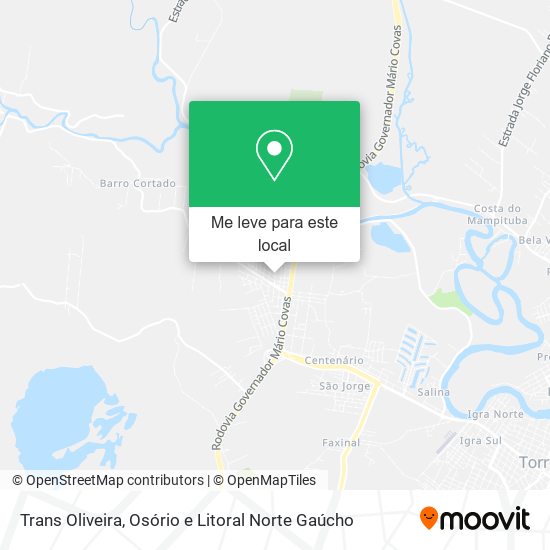 Trans Oliveira mapa