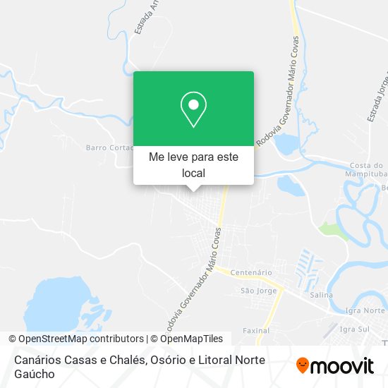 Canários Casas e Chalés mapa