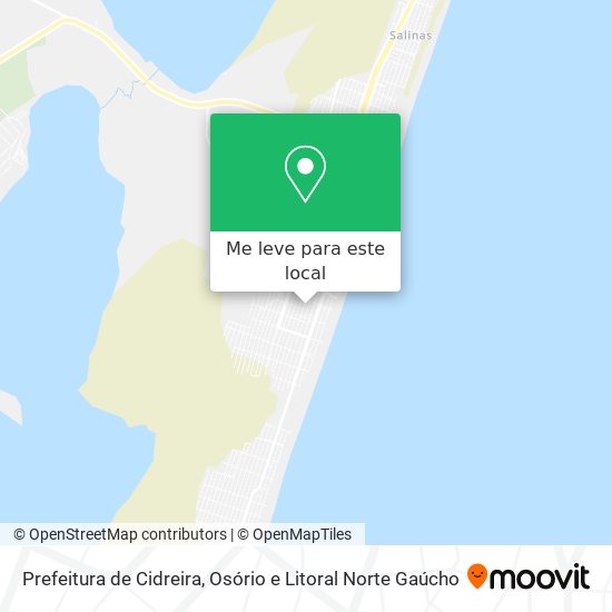 Prefeitura de Cidreira mapa