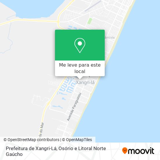 Prefeitura de Xangri-Lá mapa