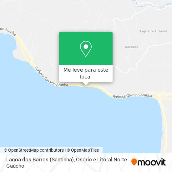 Lagoa dos Barros (Santinha) mapa