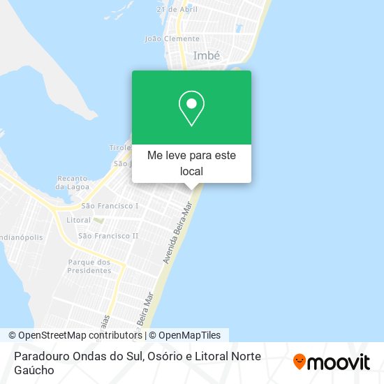 Paradouro Ondas do Sul mapa