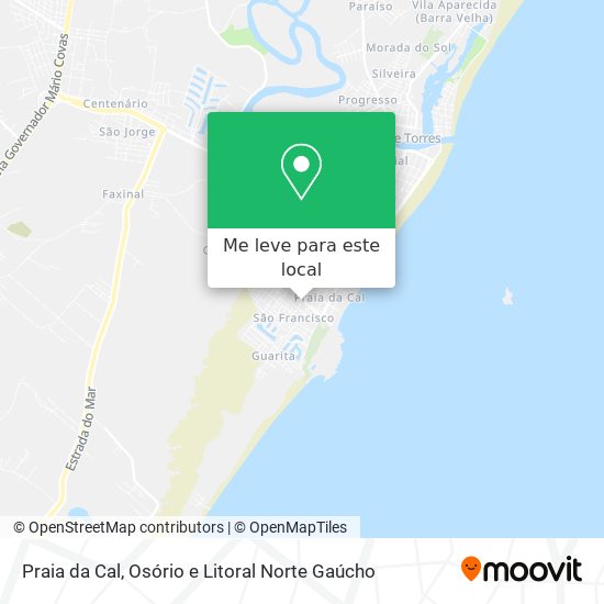 Praia da Cal mapa