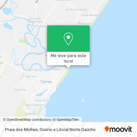 Praia dos Molhes mapa