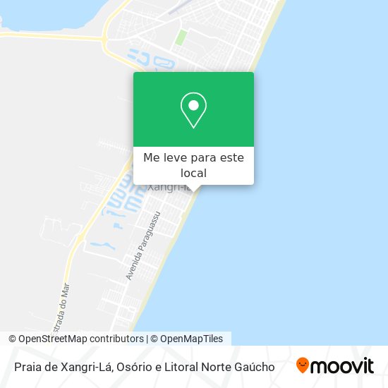 Praia de Xangri-Lá mapa