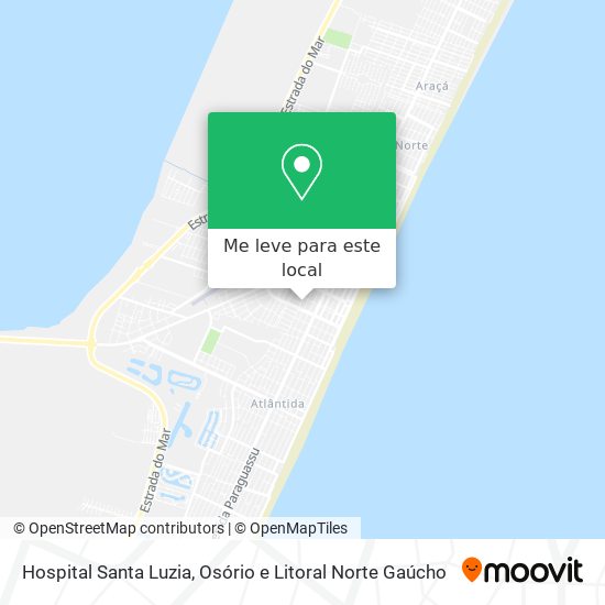 Hospital Santa Luzia mapa