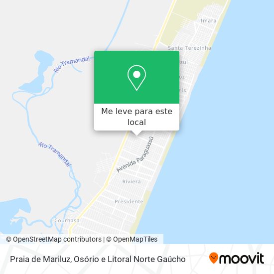 Praia de Mariluz mapa