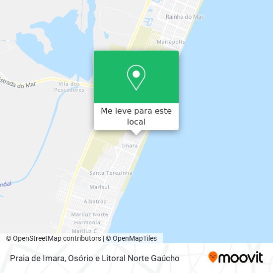 Praia de Imara mapa