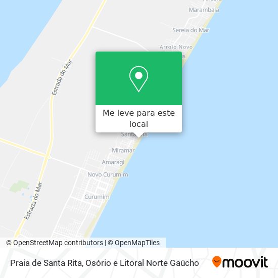 Praia de Santa Rita mapa