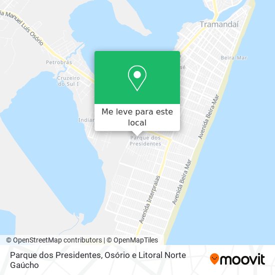 Parque dos Presidentes mapa