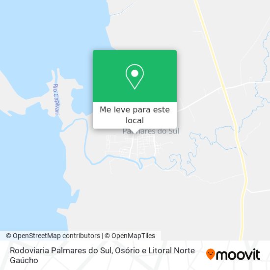 Rodoviaria Palmares do Sul mapa