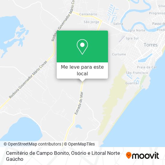 Cemitério de Campo Bonito mapa