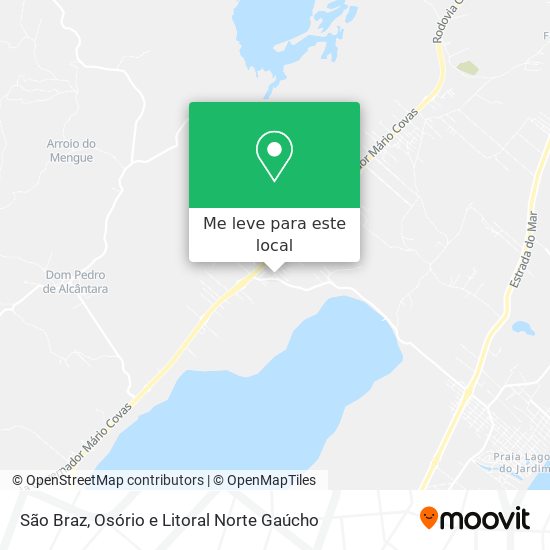 São Braz mapa
