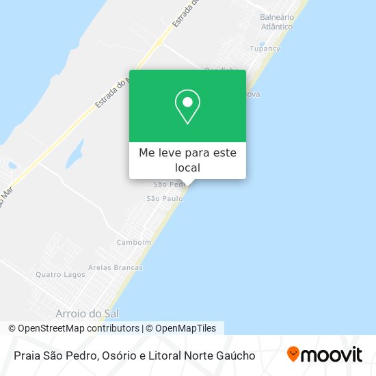 Praia São Pedro mapa