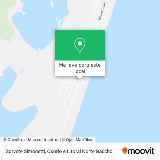 Sorvete Simonetti mapa