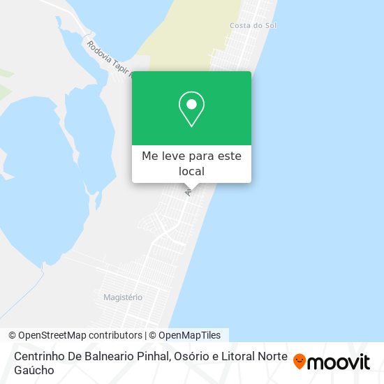 Centrinho De Balneario Pinhal mapa