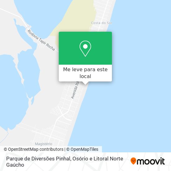 Parque de Diversões Pinhal mapa