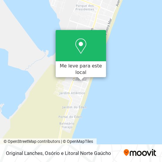 Original Lanches mapa