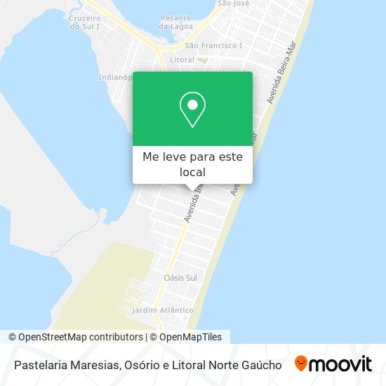 Pastelaria Maresias mapa