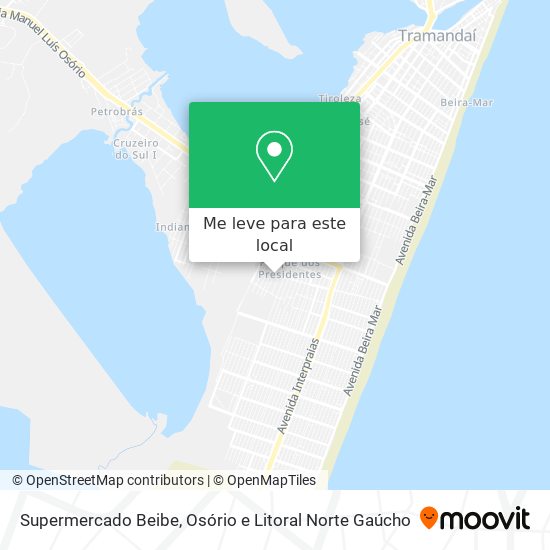 Supermercado Beibe mapa
