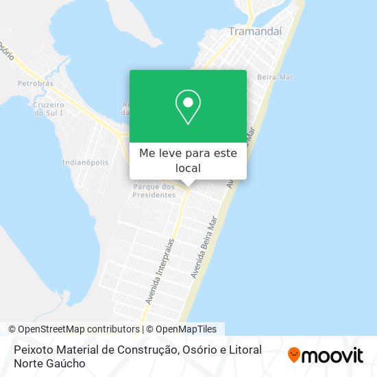 Peixoto Material de Construção mapa