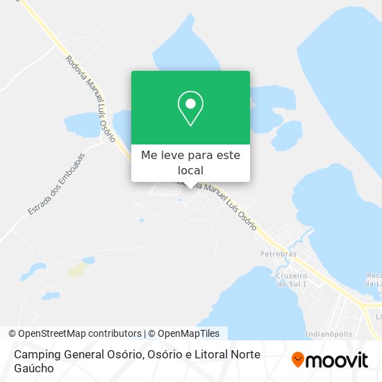 Camping General Osório mapa