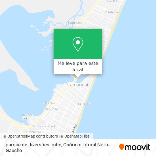 parque de diversões imbé mapa