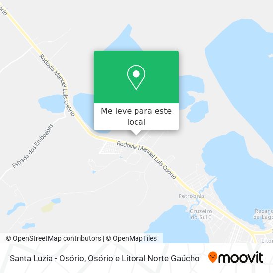 Santa Luzia - Osório mapa