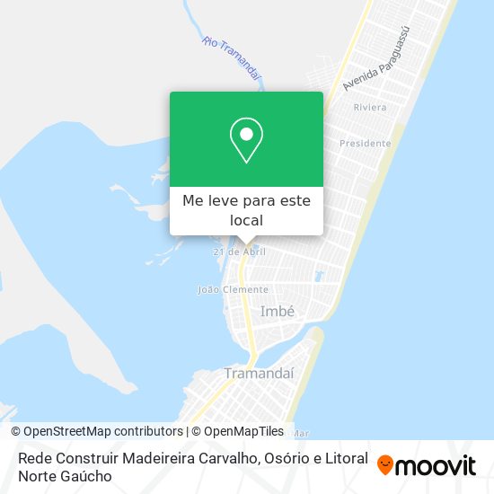 Rede Construir Madeireira Carvalho mapa
