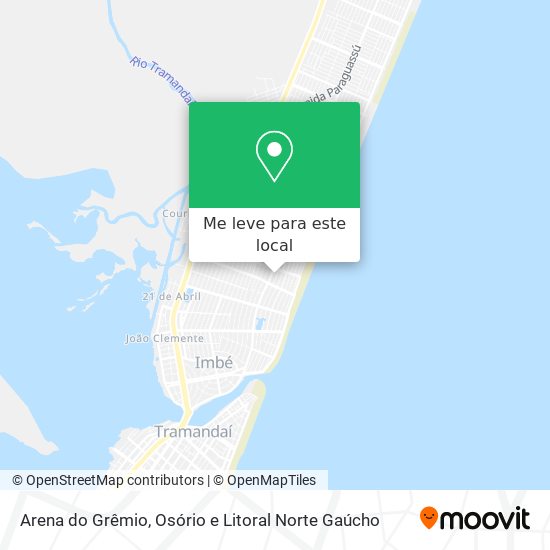 Arena do Grêmio mapa