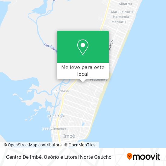 Centro De Imbé mapa