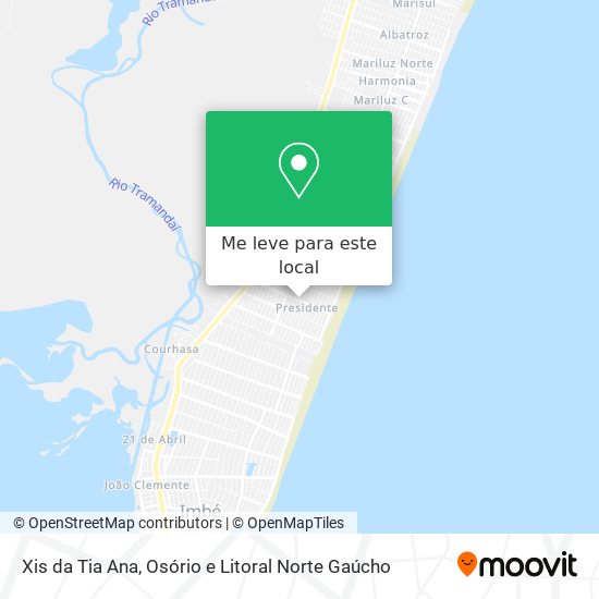 Xis da Tia Ana mapa