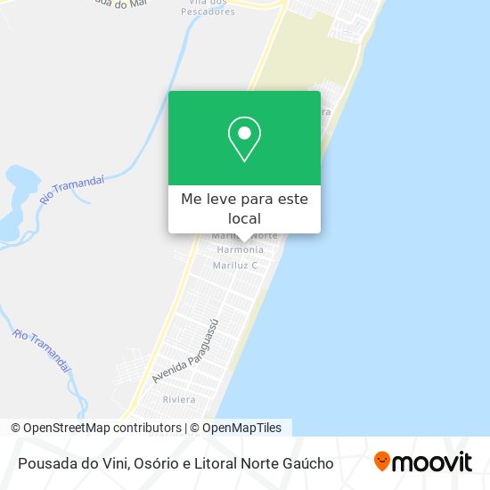 Pousada  do Vini mapa