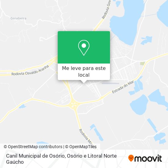 Canil Municipal de Osório mapa