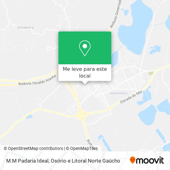 M.M Padaria Ideal mapa