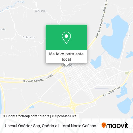 Unesul Osório/ Sap mapa