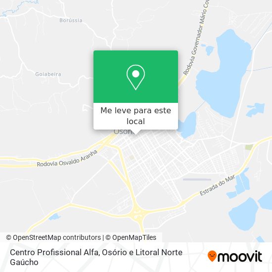 Centro Profissional Alfa mapa