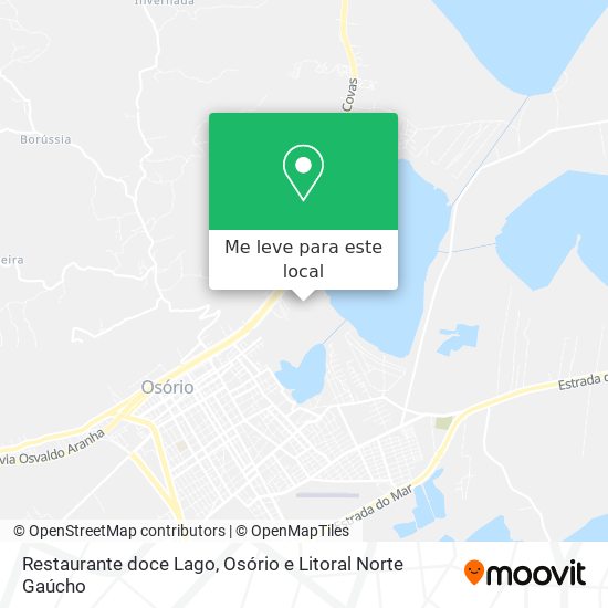 Restaurante doce Lago mapa
